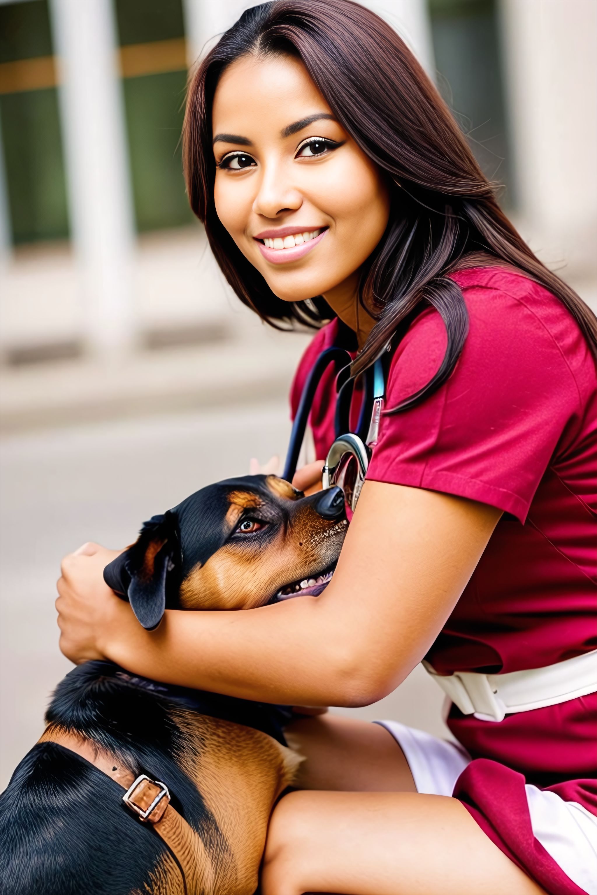 Portrait generated with Stable Diffusion.